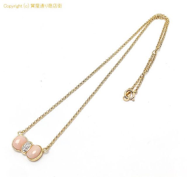 K18 18金イエローゴールド 珊瑚 サンゴ ダイヤモンド リボンモチーフ ネックレス ダイヤ0.09ct 約41cm ソーティング付き 【 TM2105030 】のオプション紹介画像(1) K18 18金イエローゴールド 珊瑚 サンゴ ダイヤモンド リボンモチーフ ネックレス ダイヤ0.09ct 約41cm ソーティング付き 【 TM2105030 】のオプション紹介画像(1)