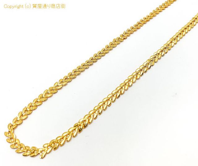 K24 純金 デザイン ネックレス チェーン NC 約43cm 約11.4g 【 TM2105072 】のオプション紹介画像(1) K24 純金 デザイン ネックレス チェーン NC 約43cm 約11.4g 【 TM2105072 】のオプション紹介画像(1)