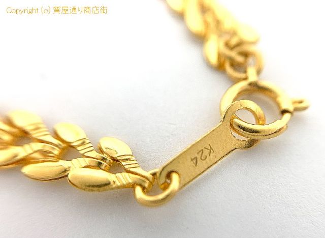 K24 純金 デザイン ネックレス チェーン NC 約43cm 約11.4g 【 TM2105072 】のオプション紹介画像(2) K24 純金 デザイン ネックレス チェーン NC 約43cm 約11.4g 【 TM2105072 】のオプション紹介画像(2)
