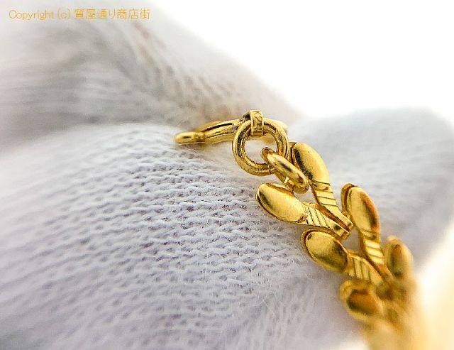 K24 純金 デザイン ネックレス チェーン NC 約43cm 約11.4g 【 TM2105072 】のオプション紹介画像(3) K24 純金 デザイン ネックレス チェーン NC 約43cm 約11.4g 【 TM2105072 】のオプション紹介画像(3)