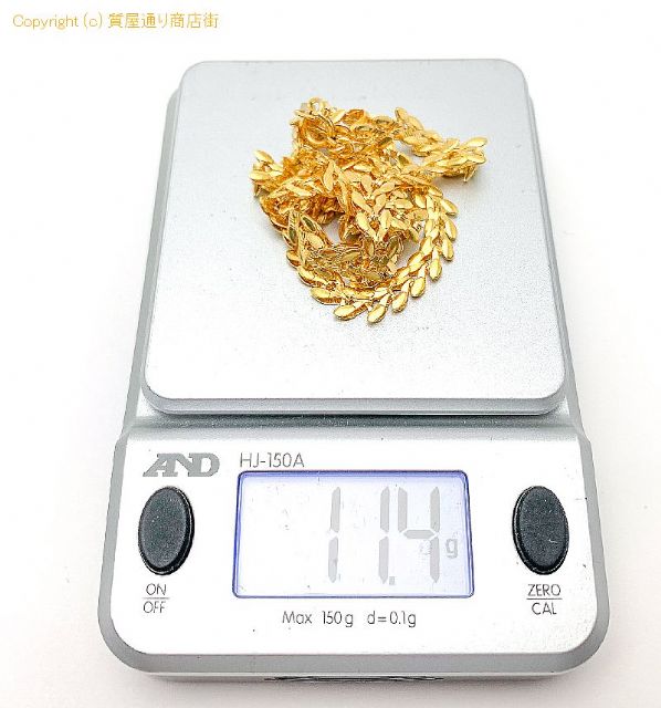 K24 純金 デザイン ネックレス チェーン NC 約43cm 約11.4g 【 TM2105072 】のオプション紹介画像(5) K24 純金 デザイン ネックレス チェーン NC 約43cm 約11.4g 【 TM2105072 】のオプション紹介画像(5)