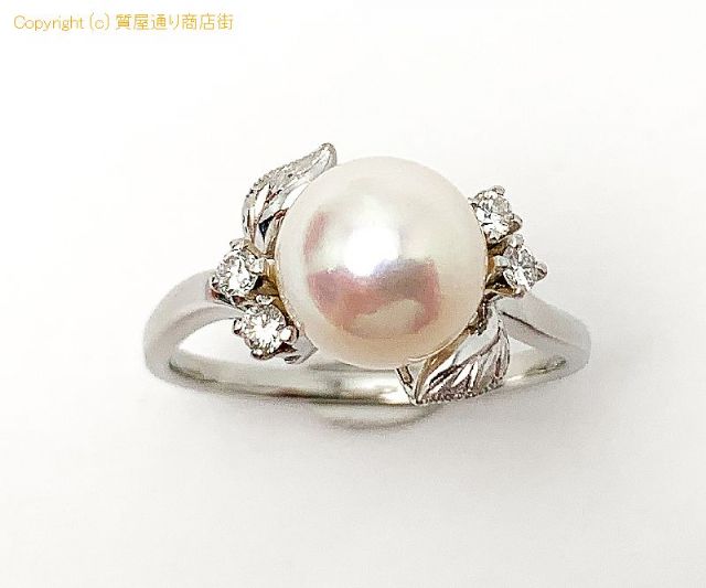 田崎真珠 TASAKI 田崎 タサキ PT900 プラチナ アコヤパール ダイヤモンド リング 指輪 ダイヤ0.12ct 15号 【 TM2106058 】のオプション紹介画像(2) 田崎真珠 TASAKI 田崎 タサキ PT900 プラチナ アコヤパール ダイヤモンド リング 指輪 ダイヤ0.12ct 15号 【 TM2106058 】のオプション紹介画像(2)