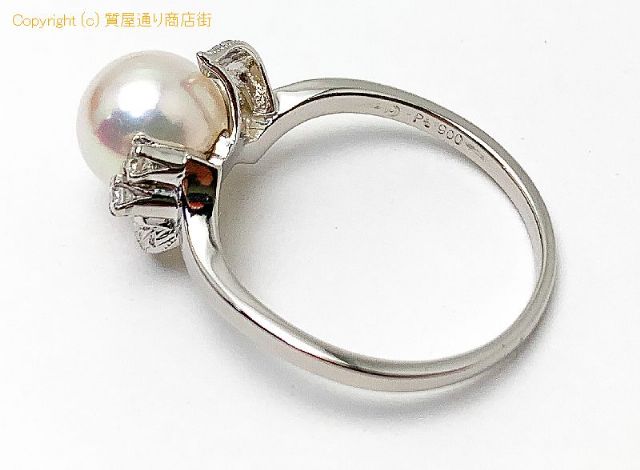 田崎真珠 TASAKI 田崎 タサキ PT900 プラチナ アコヤパール ダイヤモンド リング 指輪 ダイヤ0.12ct 15号 【 TM2106058 】のオプション紹介画像(3) 田崎真珠 TASAKI 田崎 タサキ PT900 プラチナ アコヤパール ダイヤモンド リング 指輪 ダイヤ0.12ct 15号 【 TM2106058 】のオプション紹介画像(3)