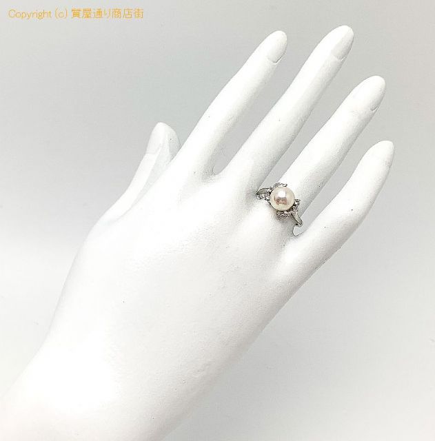 田崎真珠 TASAKI 田崎 タサキ PT900 プラチナ アコヤパール ダイヤモンド リング 指輪 ダイヤ0.12ct 15号 【 TM2106058 】のオプション紹介画像(5) 田崎真珠 TASAKI 田崎 タサキ PT900 プラチナ アコヤパール ダイヤモンド リング 指輪 ダイヤ0.12ct 15号 【 TM2106058 】のオプション紹介画像(5)