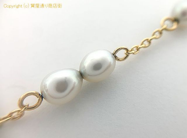 田崎真珠 TASAKI 田崎 タサキ K18 18金イエローゴールド パール 真珠 ブレスレット アクセサリー 【 TM2107075 】のオプション紹介画像(3) 田崎真珠 TASAKI 田崎 タサキ K18 18金イエローゴールド パール 真珠 ブレスレット アクセサリー 【 TM2107075 】のオプション紹介画像(3)