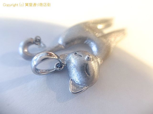 K18WG 18金ホワイトゴールド ダイヤ 猫 ネコ ペンダント チャーム ダイヤ0.07ct 【 TM2108052 】のオプション紹介画像(5) K18WG 18金ホワイトゴールド ダイヤ 猫 ネコ ペンダント チャーム ダイヤ0.07ct 【 TM2108052 】のオプション紹介画像(5)