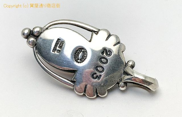 GEORG JENSEN ジョージジェンセン SV925 シルバー ローズクオーツ イヤーペンダント ペントップ 2003年 アクセサリー 【 TM2109088 】のオプション紹介画像(3) GEORG JENSEN ジョージジェンセン SV925 シルバー ローズクオーツ イヤーペンダント ペントップ 2003年 アクセサリー 【 TM2109088 】のオプション紹介画像(3)