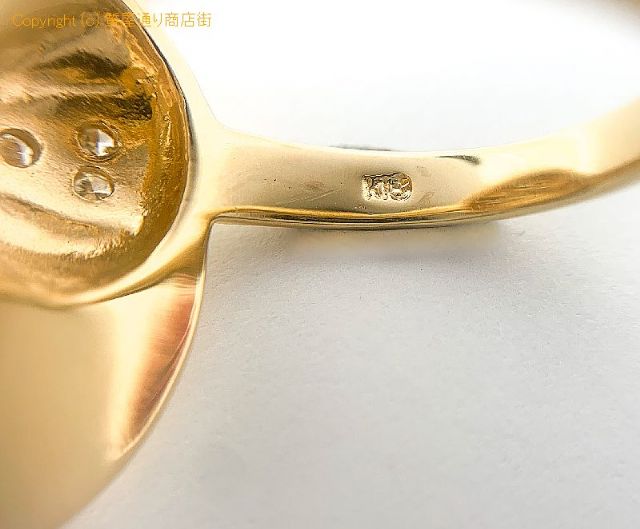 K18 18金イエローゴールド ダイヤモンド 帽子モチーフ リング 指輪 12号 【 TM2109094 】のオプション紹介画像(4)