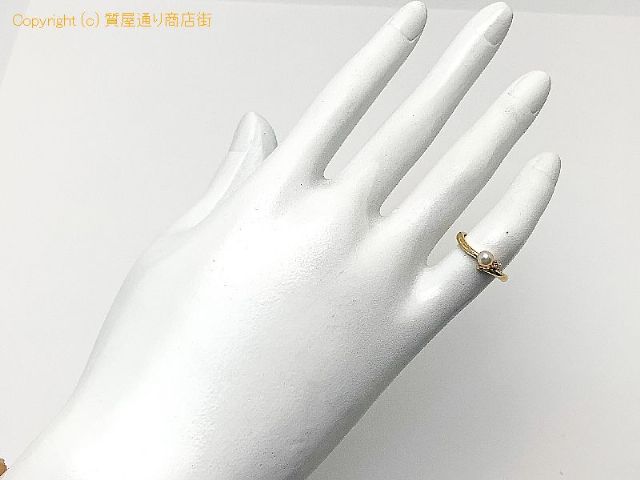 田崎真珠 TASAKI 田崎 タサキ K18 18金イエローゴールド アコヤ ベビーパール 真珠 ダイヤ リング 指輪 約4.5号 【 TM2110102 】のオプション紹介画像(5) 田崎真珠 TASAKI 田崎 タサキ K18 18金イエローゴールド アコヤ ベビーパール 真珠 ダイヤ リング 指輪 約4.5号 【 TM2110102 】のオプション紹介画像(5)
