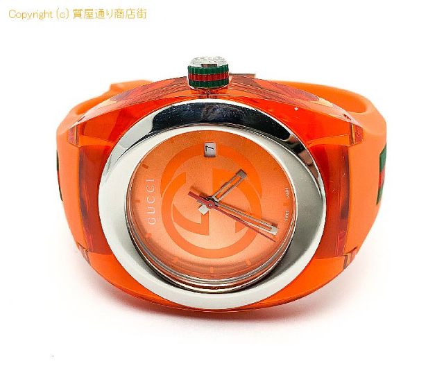 グッチ GUCCI グッチ SYNC シンク 137.1 オレンジ メンズ 腕時計 クオーツ QZ 電池式 【 TM2201038 】のオプション紹介画像(1)