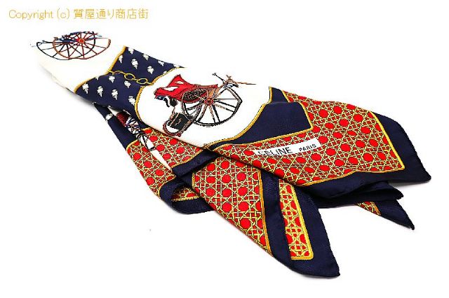 セリーヌ CEINE  セリーヌ シルク スカーフ ※タグなし 【 TM2302056 】のオプション紹介画像(5) セリーヌ CEINE  セリーヌ シルク スカーフ ※タグなし 【 TM2302056 】のオプション紹介画像(5)