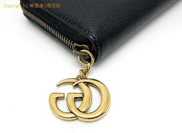 グッチ GUCCI  グッチ GGマーモント 黒 ブラック カーフ ラウンドファスナー長財布 サイフ 409392 ジッピーウォレット 【 TM2304023 】のオプション紹介画像(1) グッチ GUCCI  グッチ GGマーモント 黒 ブラック カーフ ラウンドファスナー長財布 サイフ 409392 ジッピーウォレット 【 TM2304023 】のオプション紹介画像(1)