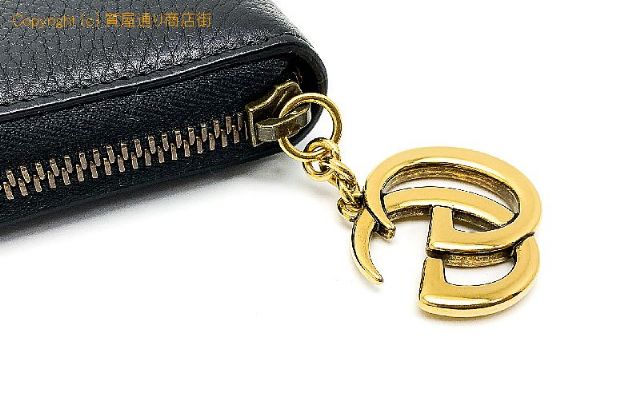 グッチ GUCCI  グッチ GGマーモント 黒 ブラック カーフ ラウンドファスナー長財布 サイフ 409392 ジッピーウォレット 【 TM2304023 】のオプション紹介画像(5) グッチ GUCCI  グッチ GGマーモント 黒 ブラック カーフ ラウンドファスナー長財布 サイフ 409392 ジッピーウォレット 【 TM2304023 】のオプション紹介画像(5)