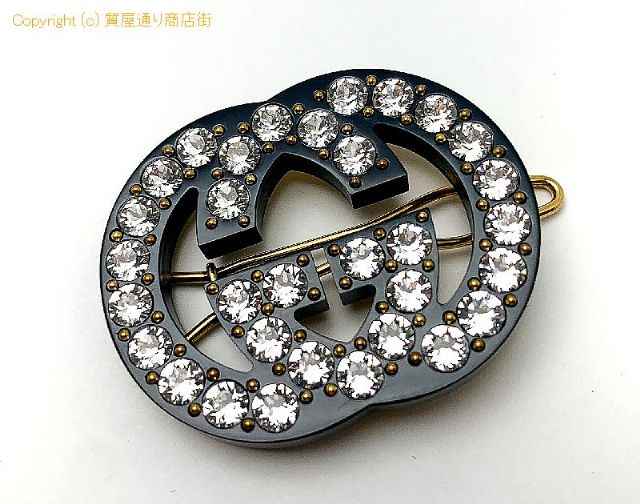 グッチ GUCCI グッチ クリスタル インターロッキングG ヘアクリップ 627917 アクセサリー 【 TM2307026 】のオプション紹介画像(4) グッチ GUCCI グッチ クリスタル インターロッキングG ヘアクリップ 627917 アクセサリー 【 TM2307026 】のオプション紹介画像(4)