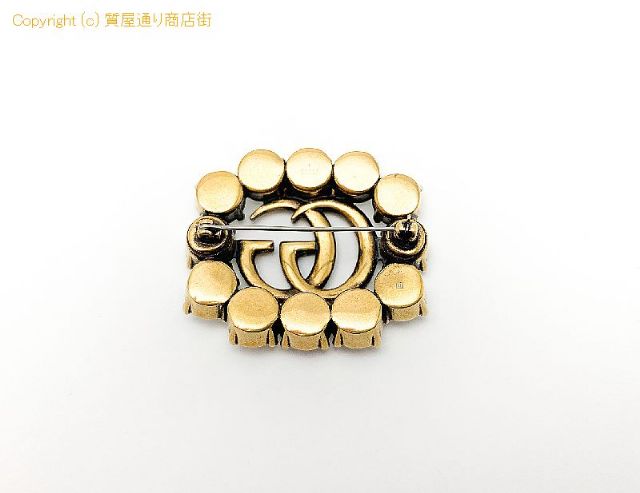 グッチ GUCCI グッチ クリスタル付き メタル ダブルG ロゴ ブローチ 506171 アクセサリー 【 TM2307025 】のオプション紹介画像(1) グッチ GUCCI グッチ クリスタル付き メタル ダブルG ロゴ ブローチ 506171 アクセサリー 【 TM2307025 】のオプション紹介画像(1)