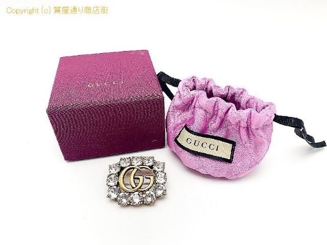 グッチ GUCCI グッチ クリスタル付き メタル ダブルG ロゴ ブローチ 506171 アクセサリー 【 TM2307025 】のオプション紹介画像(5) グッチ GUCCI グッチ クリスタル付き メタル ダブルG ロゴ ブローチ 506171 アクセサリー 【 TM2307025 】のオプション紹介画像(5)
