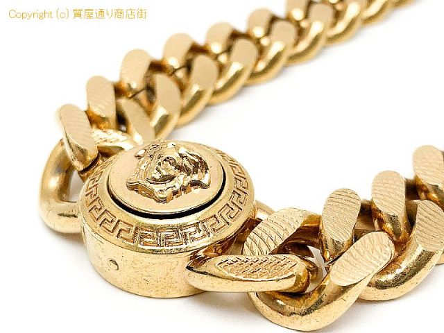 VERSACE ヴェルサーチ ゴールドカラー メデューサ チョーカー チェーン ネックレス DG16949 アクセサリー 【 TM2308069 】のオプション紹介画像(1) VERSACE ヴェルサーチ ゴールドカラー メデューサ チョーカー チェーン ネックレス DG16949 アクセサリー 【 TM2308069 】のオプション紹介画像(1)