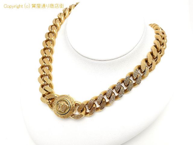 VERSACE ヴェルサーチ ゴールドカラー メデューサ チョーカー チェーン ネックレス DG16949 アクセサリー 【 TM2308069 】のオプション紹介画像(4) VERSACE ヴェルサーチ ゴールドカラー メデューサ チョーカー チェーン ネックレス DG16949 アクセサリー 【 TM2308069 】のオプション紹介画像(4)