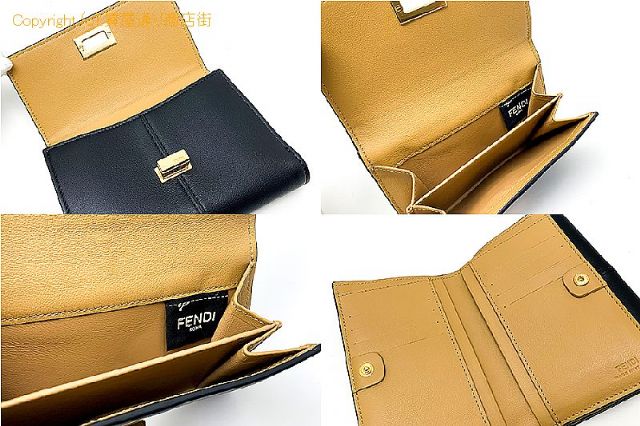 フェンディ FENDI フェンディ ピーカブー ブラック 黒 3つ折り財布 8M0419 サイフ 【 TM2309019 】のオプション紹介画像(3) フェンディ FENDI フェンディ ピーカブー ブラック 黒 3つ折り財布 8M0419 サイフ 【 TM2309019 】のオプション紹介画像(3)