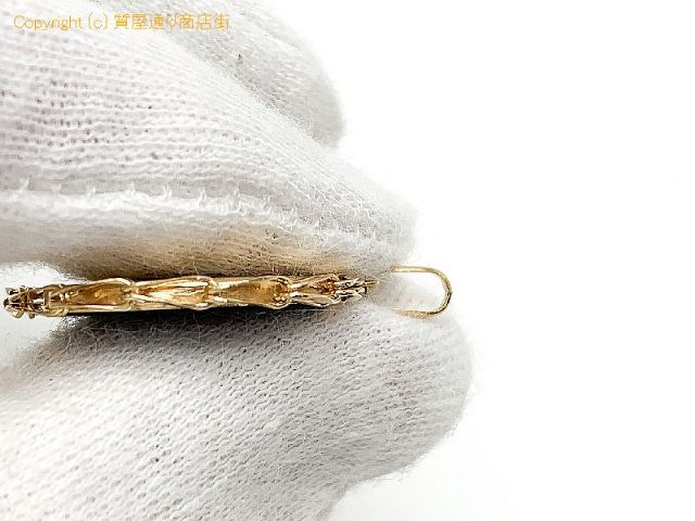 K18 18金イエローゴールド オニキス エリザベス2世 ペンダント チャーム トップ アクセサリー 【 TM2310052 】のオプション紹介画像(3) K18 18金イエローゴールド オニキス エリザベス2世 ペンダント チャーム トップ アクセサリー 【 TM2310052 】のオプション紹介画像(3)
