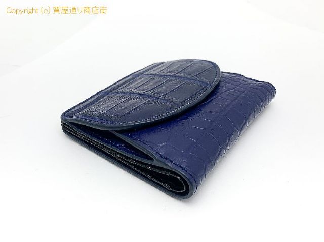 クロコダイル RODANIA ロダニア クロコダイル ネイビー コンパクト財布 サイフ アイリッシュブルー 【 TM2311196 】のオプション紹介画像(1) クロコダイル RODANIA ロダニア クロコダイル ネイビー コンパクト財布 サイフ アイリッシュブルー 【 TM2311196 】のオプション紹介画像(1)