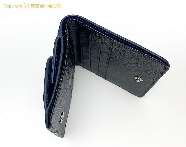 クロコダイル RODANIA ロダニア クロコダイル ネイビー コンパクト財布 サイフ アイリッシュブルー 【 TM2311196 】のオプション紹介画像(3) クロコダイル RODANIA ロダニア クロコダイル ネイビー コンパクト財布 サイフ アイリッシュブルー 【 TM2311196 】のオプション紹介画像(3)