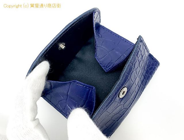 クロコダイル RODANIA ロダニア クロコダイル ネイビー コンパクト財布 サイフ アイリッシュブルー 【 TM2311196 】のオプション紹介画像(5) クロコダイル RODANIA ロダニア クロコダイル ネイビー コンパクト財布 サイフ アイリッシュブルー 【 TM2311196 】のオプション紹介画像(5)
