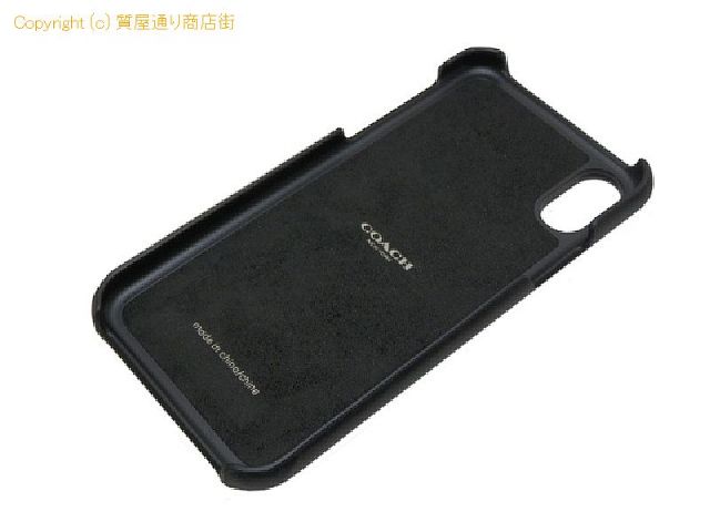 グッチ コーチ iphoneX/XSケース アイフォン10/10Sケース F77935 ブラック/ネイビー/ウォッシュブルー アウトレット品