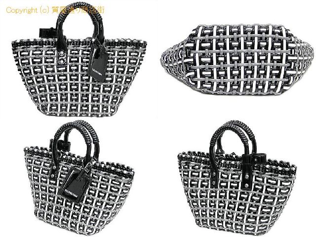 バレンシアガ バレンシアガ BALENCIAGA ビストロXS バスケット 2WAY ハンドバッグ 671342 ブラック/ホワイト/グレー 【 SA532487 】のオプション紹介画像(1) バレンシアガ バレンシアガ BALENCIAGA ビストロXS バスケット 2WAY ハンドバッグ 671342 ブラック/ホワイト/グレー 【 SA532487 】のオプション紹介画像(1)