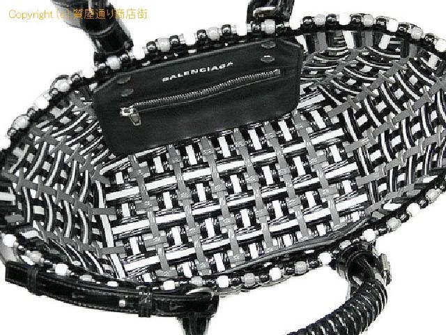 バレンシアガ バレンシアガ BALENCIAGA ビストロXS バスケット 2WAY ハンドバッグ 671342 ブラック/ホワイト/グレー 【 SA532487 】のオプション紹介画像(3) バレンシアガ バレンシアガ BALENCIAGA ビストロXS バスケット 2WAY ハンドバッグ 671342 ブラック/ホワイト/グレー 【 SA532487 】のオプション紹介画像(3)